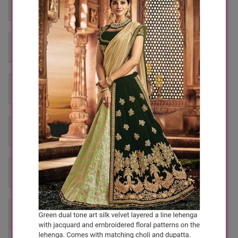 Green Lehenga